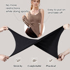 Canotta termica con reggiseno integrato | Modellante e senza cuciture | Calda e comoda