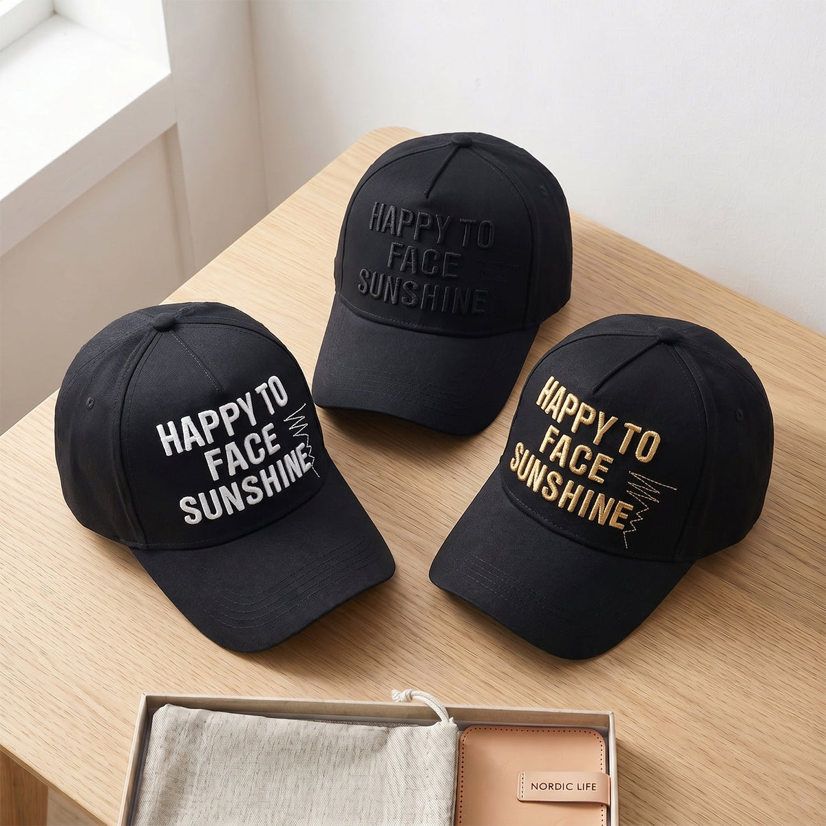 Cappellino da donna con scritta motivazionale