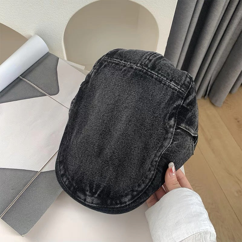 Cappello coppola in denim
