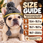 Cappello invernale a maglia per Bulldog francese e Carlino con aperture per le orecchie
