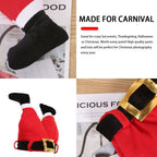 Cappello natalizio pantaloni di Babbo Natale danzanti