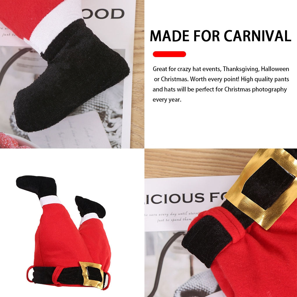 Cappello natalizio pantaloni di Babbo Natale danzanti