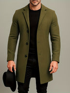 Cappotto medio-lungo in tweed da uomo
