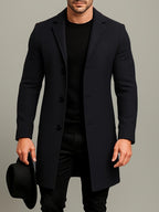 Cappotto medio-lungo in tweed da uomo