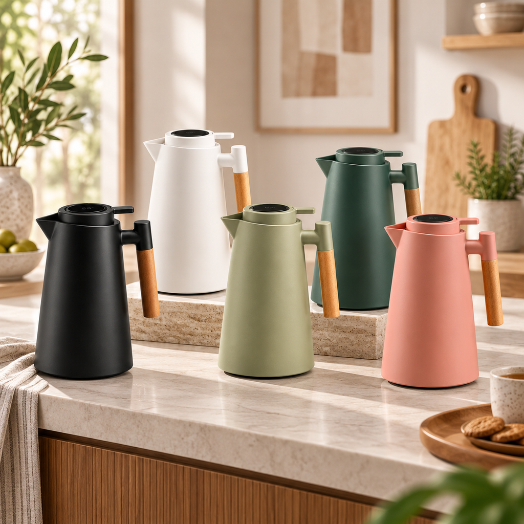 Caraffa termica con display temperatura e isolamento a doppia parete