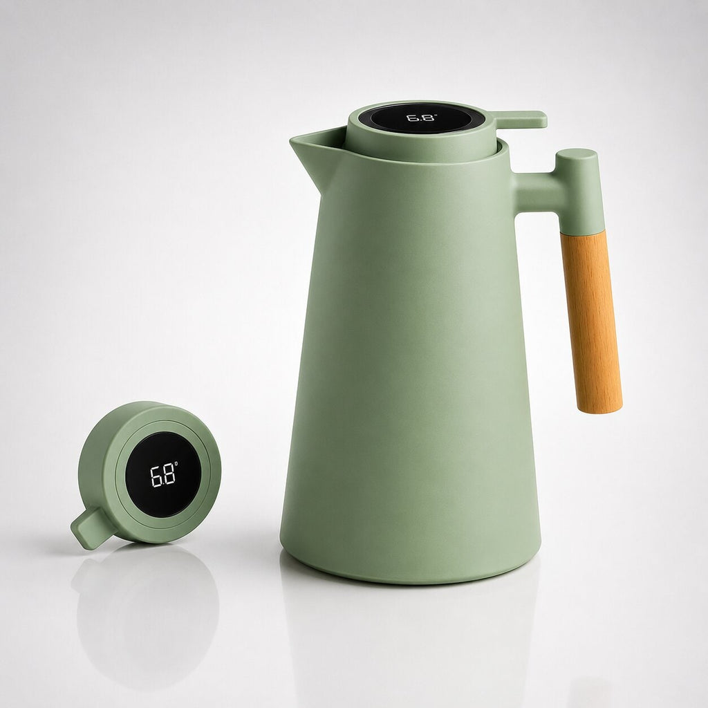 Caraffa termica con display temperatura e isolamento a doppia parete