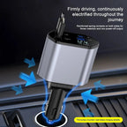 Caricatore auto pieghevole con USB-C e USB-A – ricarica rapida 120 W