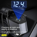 Caricatore auto pieghevole con USB-C e USB-A – ricarica rapida 120 W