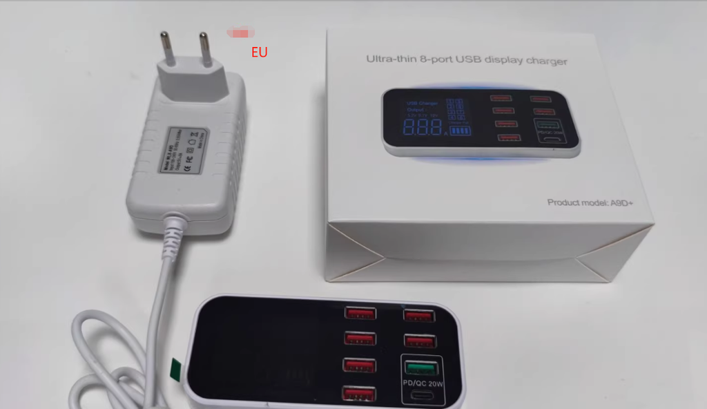 Caricatore USB multiplo Eindhoven – Ricarica rapida con 6 porte