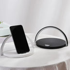 Caricatore wireless 3 in 1 con supporto telefono e lampada LED