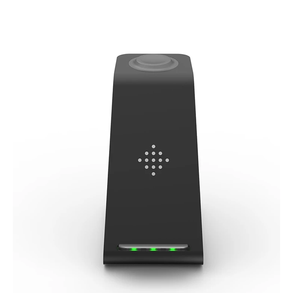 Caricatore wireless 3 in 1 per smartphone, smartwatch e auricolari