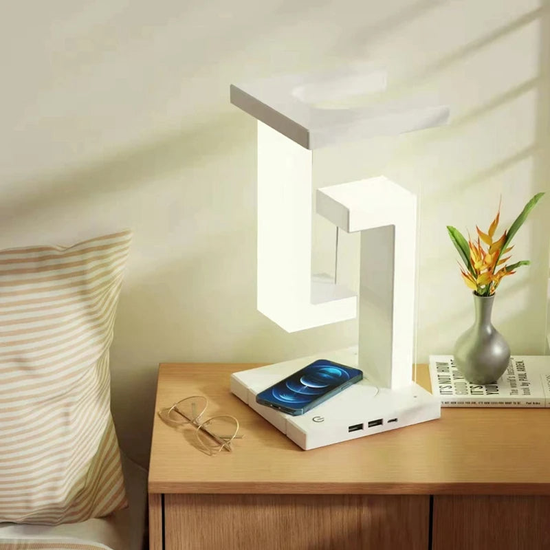 Caricatore wireless GlowCharge con luce LED ambientale