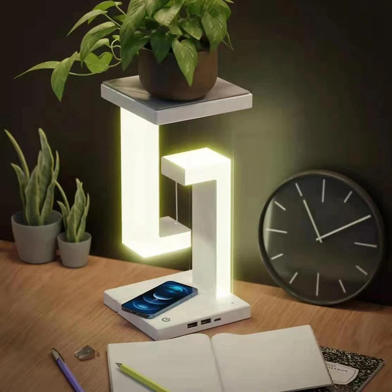 Caricatore wireless GlowCharge con luce LED ambientale
