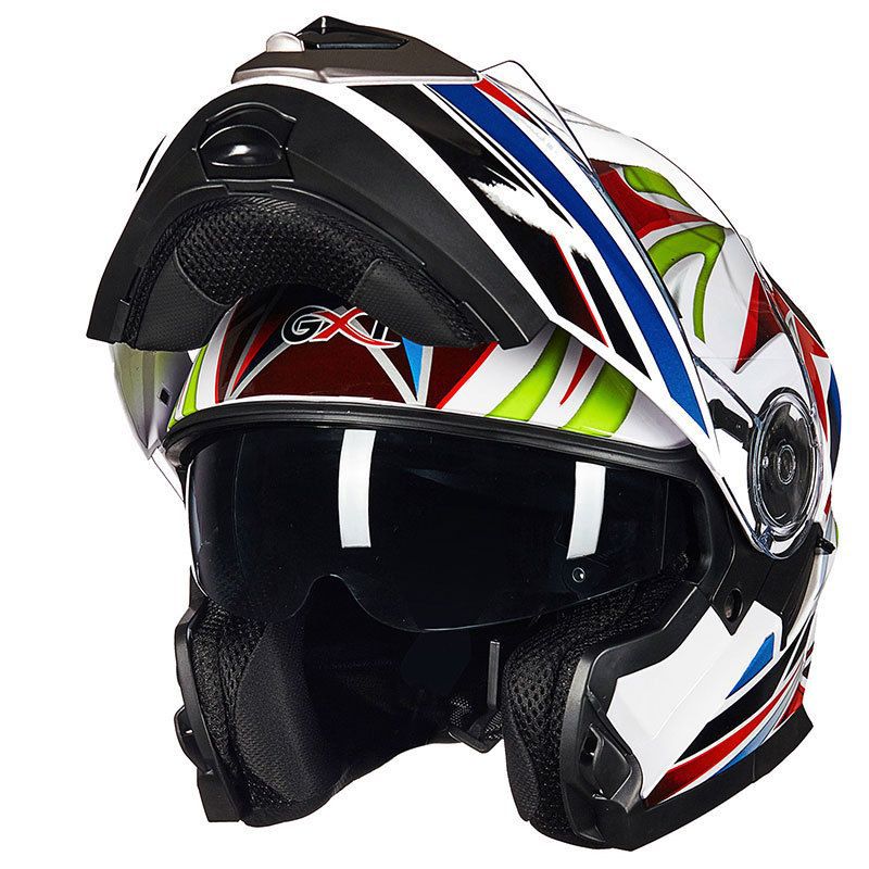 Casco integrale moto con ventilazione avanzata