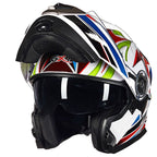 Casco integrale moto con ventilazione avanzata