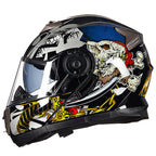 Casco integrale moto con ventilazione avanzata