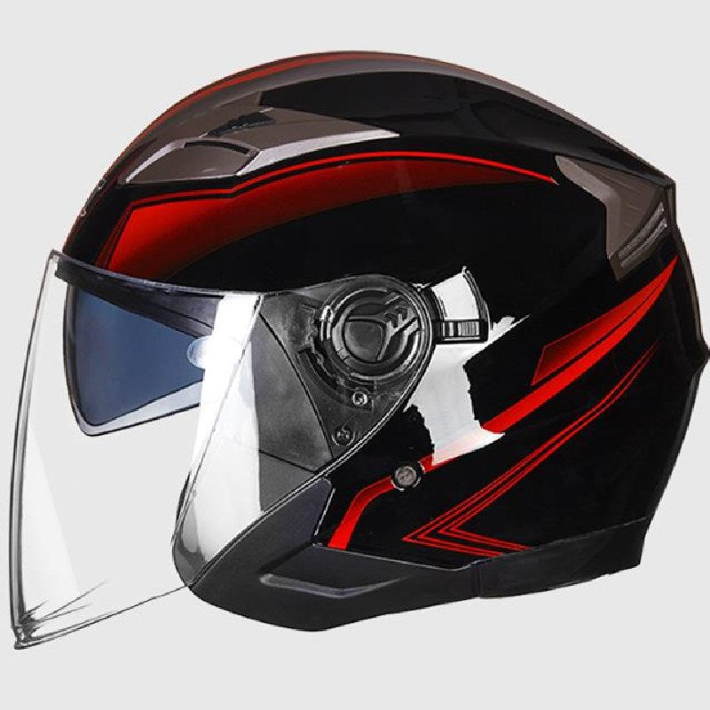 Casco integrale da moto con visiera integrata