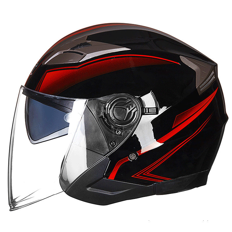 Casco integrale da moto con visiera integrata