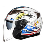 Casco integrale da moto con visiera integrata