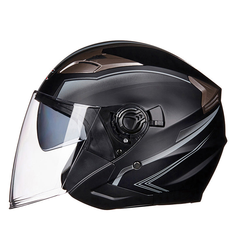 Casco integrale da moto con visiera integrata