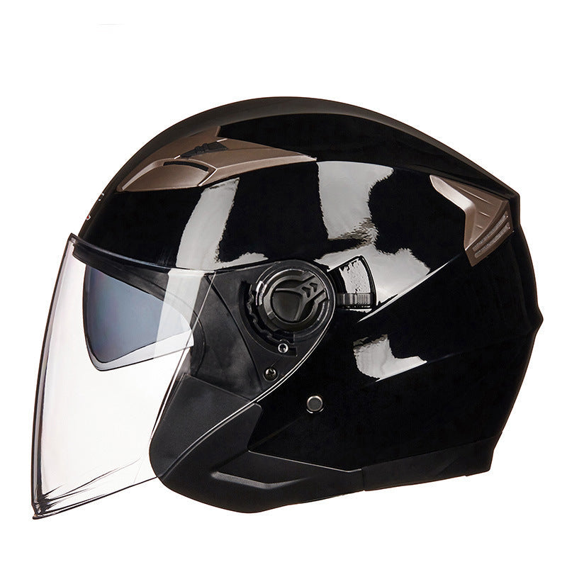 Casco integrale da moto con visiera integrata