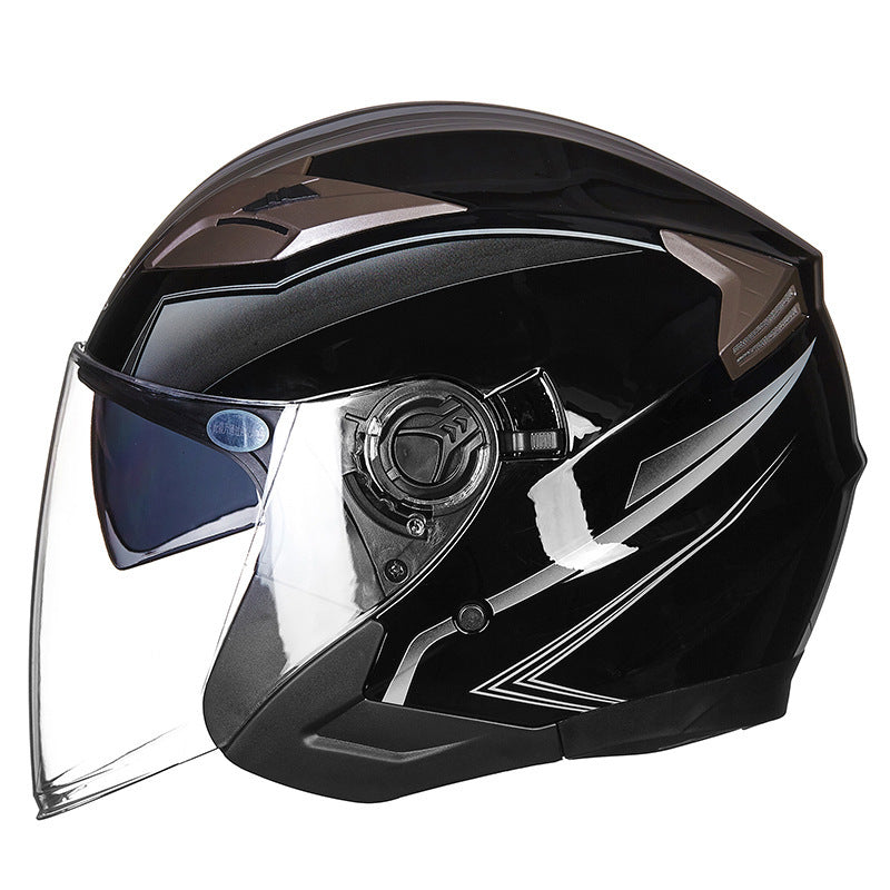 Casco integrale da moto con visiera integrata