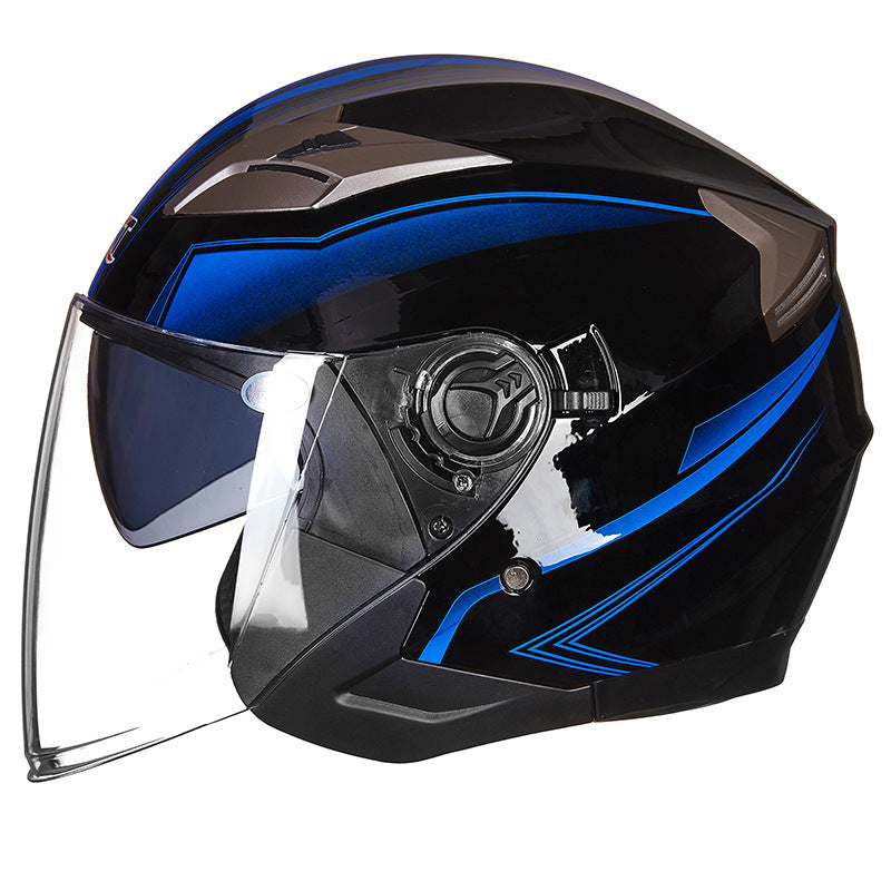 Casco integrale da moto con visiera integrata