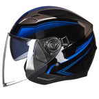 Casco integrale da moto con visiera integrata