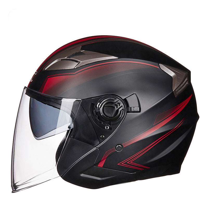 Casco integrale da moto con visiera integrata