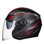 Casco integrale da moto con visiera integrata