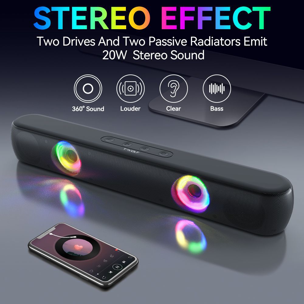 Cassa Bluetooth con illuminazione RGB