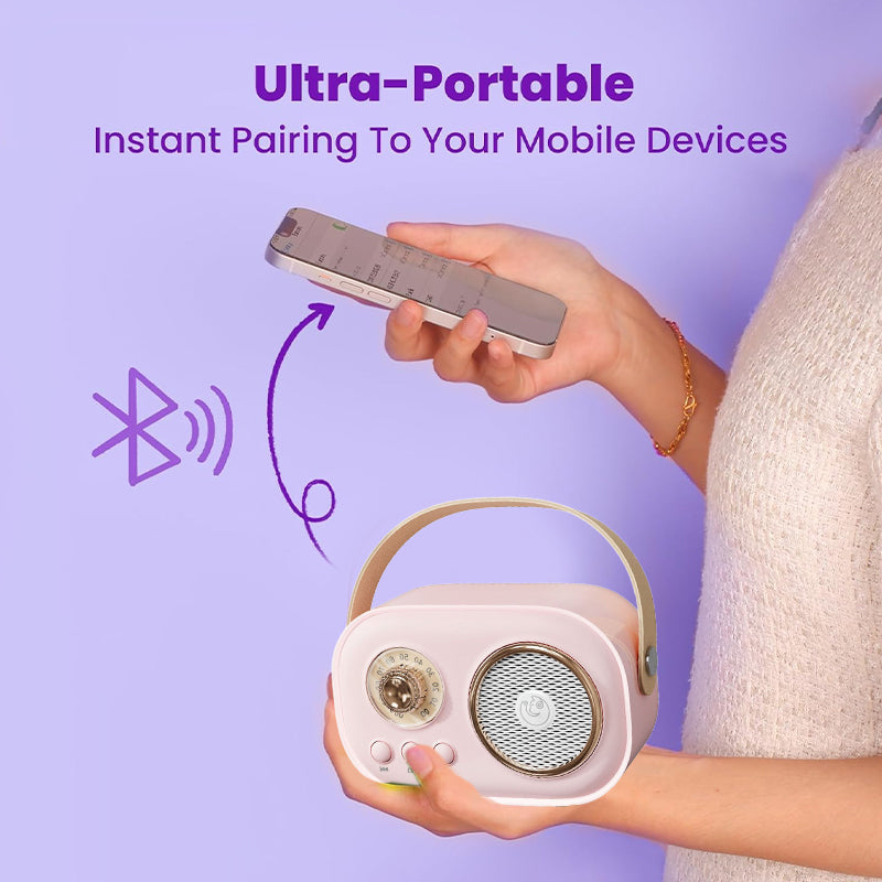 Cassa Bluetooth portatile con microfono wireless