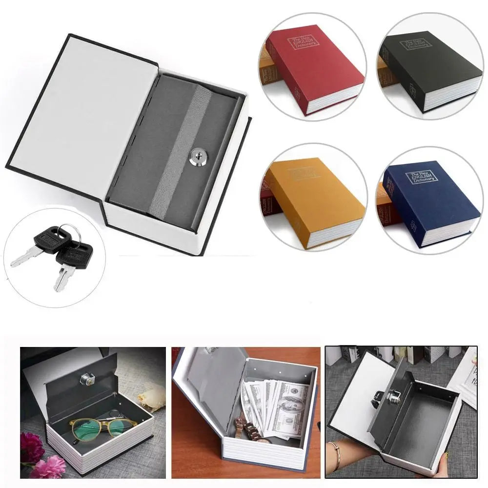 Cassaforte a forma di libro con chiusura a chiave