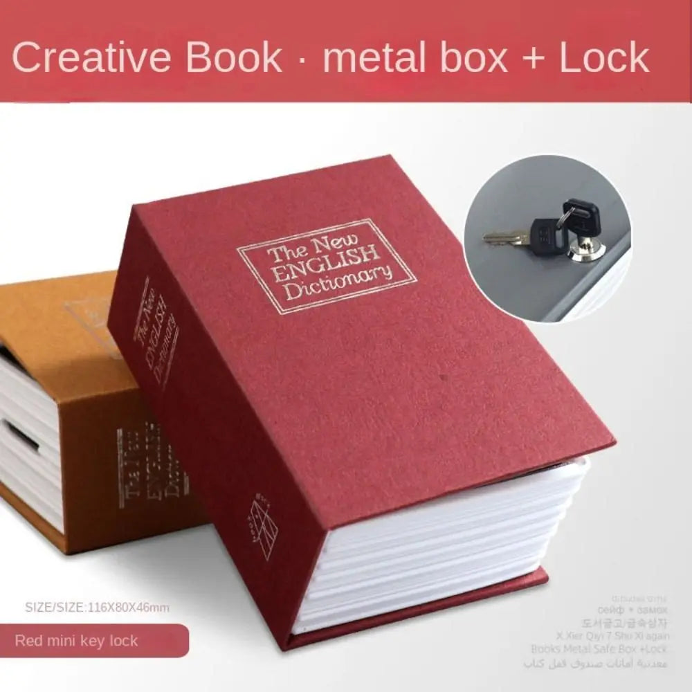 Cassaforte a forma di libro con chiusura a chiave