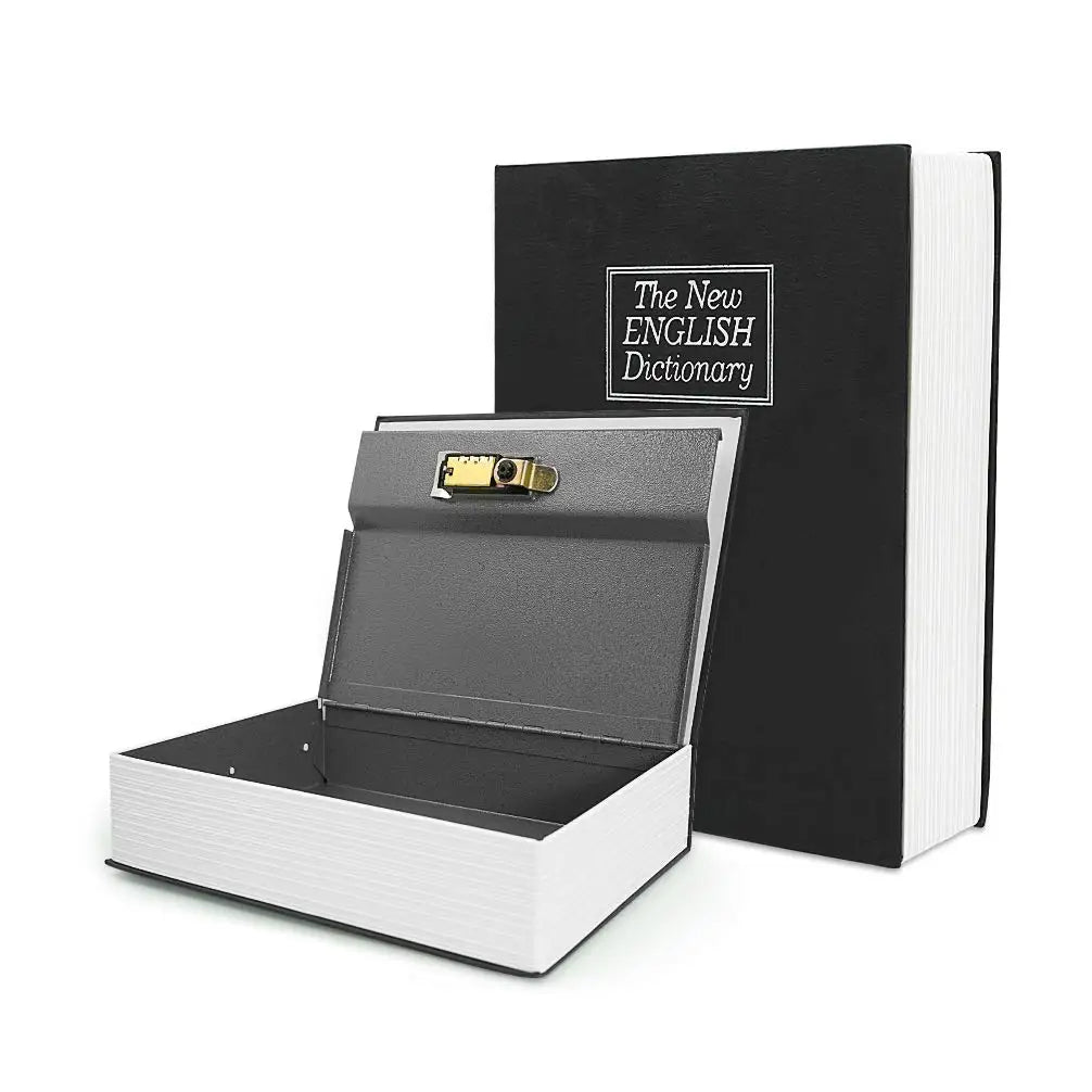 Cassaforte a forma di libro con chiusura a chiave