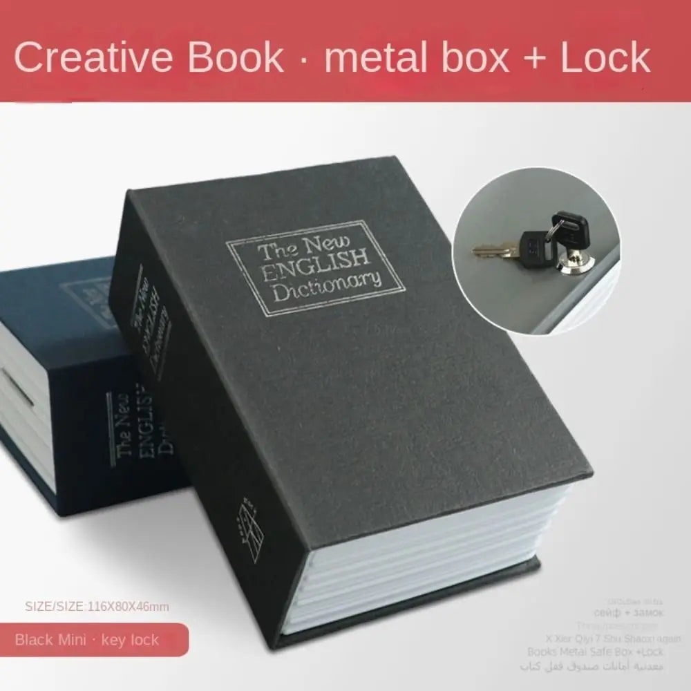 Cassaforte a forma di libro con chiusura a chiave
