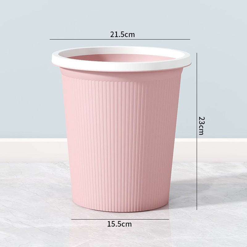 Cestino portarifiuti con texture a coste
