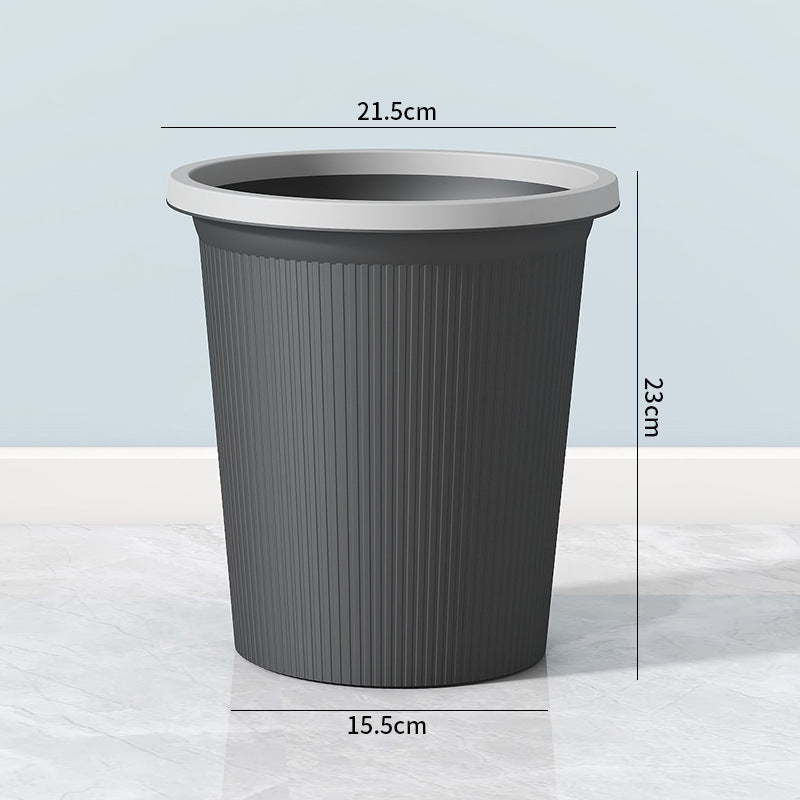 Cestino portarifiuti con texture a coste