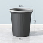 Cestino portarifiuti con texture a coste