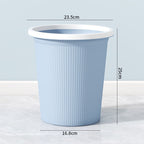 Cestino portarifiuti con texture a coste