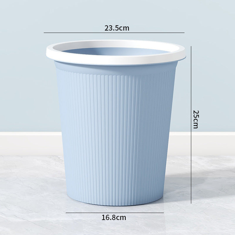 Cestino portarifiuti con texture a coste