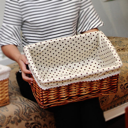 Cesto con fodera in cotone