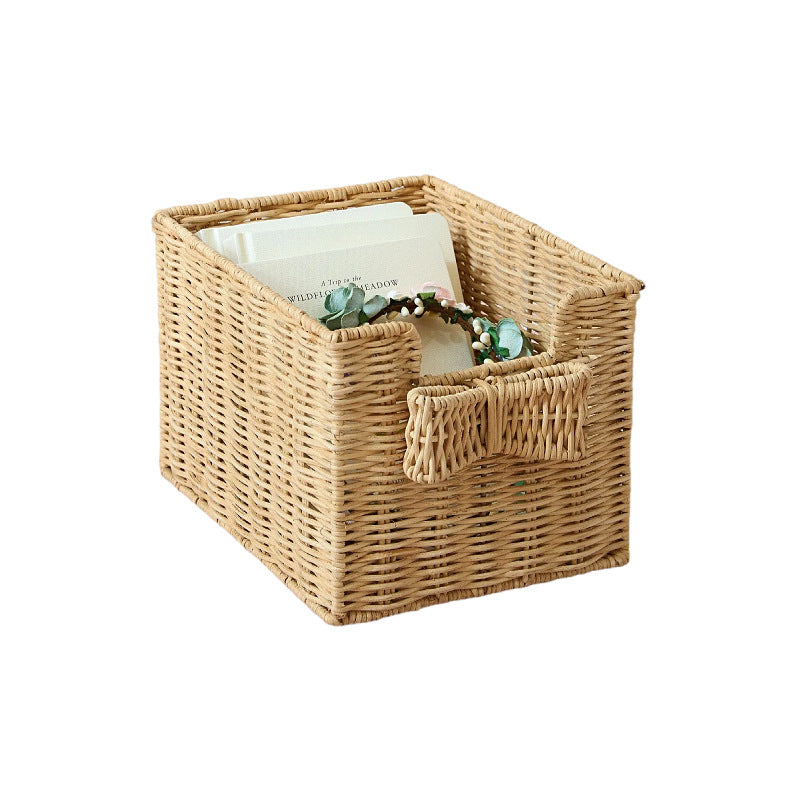 Cesto portaoggetti con fiocco decorativo