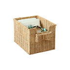 Cesto portaoggetti con fiocco decorativo