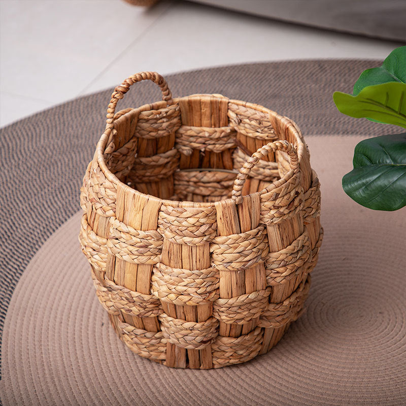 Cesto portaoggetti decorativo in fibra naturale