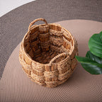Cesto portaoggetti decorativo in fibra naturale