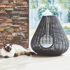 Cesto portaoggetti in rattan dal design elegante