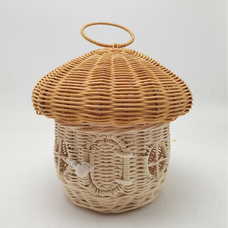 Cesto portaoggetti in vimini decorativo