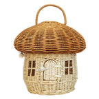 Cesto portaoggetti in vimini decorativo