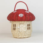 Cesto portaoggetti in vimini decorativo